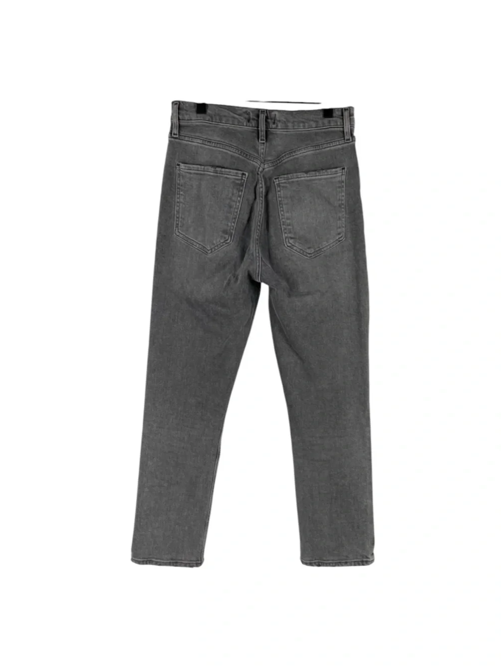 Agolde Riley Jeans Gray Button Fly Ankle Cropped High Rise Straight
Leg Sz 28 - Picture 5 of 7